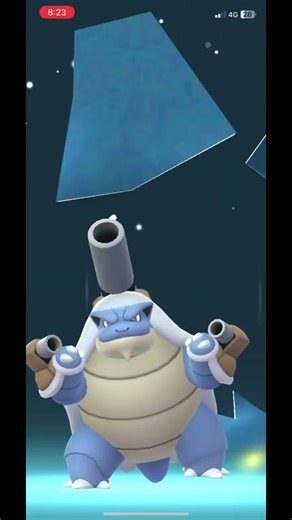 Mega evolving blastoise in Pokémon go #pokemon #pokemoncommunity #pokemongo #megaevolution#blastoise