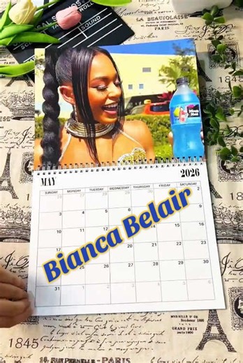 I added nothing other than this 2026 calendar✨💕🥇 #WWE #biancabelairwwe #biancabelairedit #calendar #2026calendar