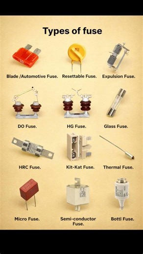 Types of fuse #technology #electricalwork