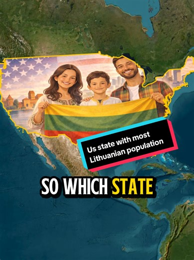Do you know? Which state has the most Lithuanian population in the USA? #lithuania #immigrant #EduTok #usa #edutok