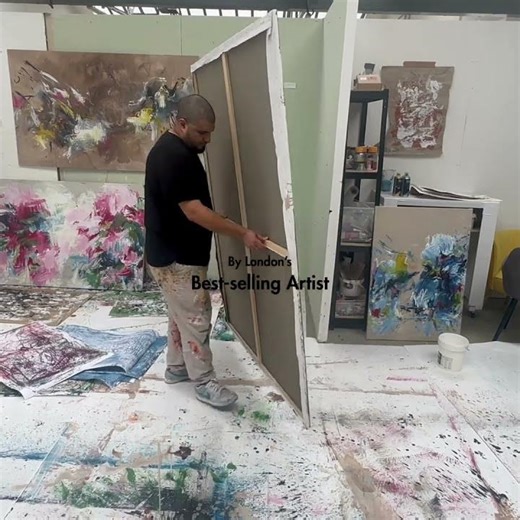 London's best selling abstract artist Omar Obaid. Large scale original abstract paintings.