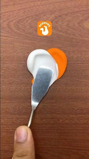 Guess The Final Color Of Mixing Popeyes Logo Colors !