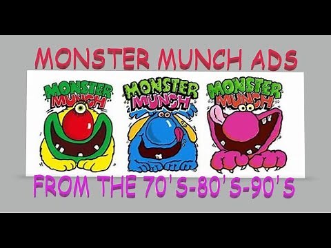 UK Monster Munch Adverts From The 70's, 80's & 90's.