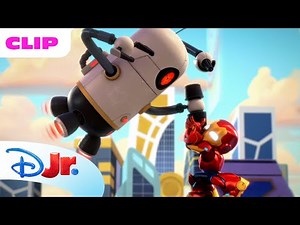 Iron Man Fixes an Invention🦾 | Marvel's Iron Man and his Awesome Friends |‪@disneyjr‬ x ‪@MarvelHQ‬