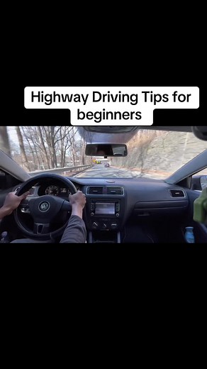 Highway Driving Tips for beginners #cars #driving #drivingtips #ajroadway #fyp #highway #nyc #volkswagen #road