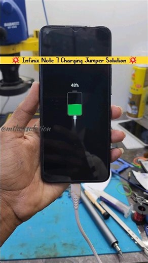 infinix Note 7 Charging jumper solution #shorts