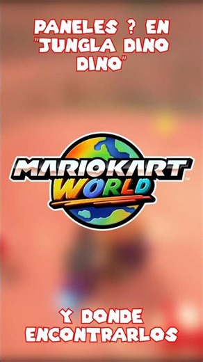 Guía PANELES INTERROGACIÓN en JUNGLA DINO DINO - Mario Kart World #shorts