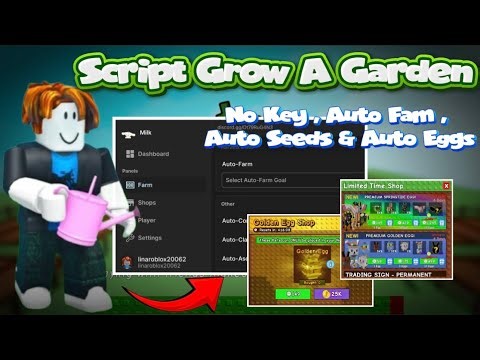 Script Grow A Garden / No Key / Auto Fam / Auto Seeds & Auto Eggs