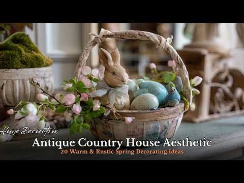 20 Cozy Vintage Decor Ideas for Spring 🏡 – Antique Style Country House Aesthetic You’ll Love!