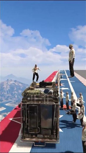 Sending a Zombie Van Flying in GTA 5!