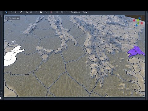 Grand strategy game in #godot how to make 3D maps!