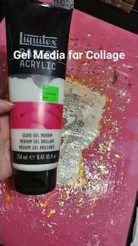 Gel Medium Skins for Collage #mixedmedia #gel #collage