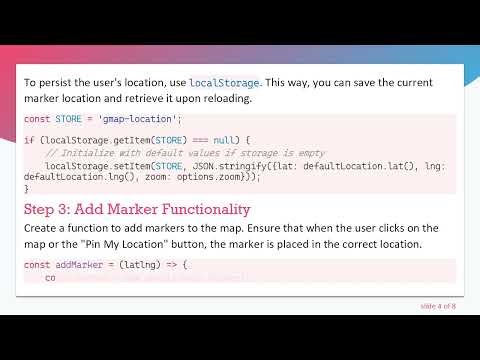 How to Re-Initialize Google Maps with a New Marker on Button Click