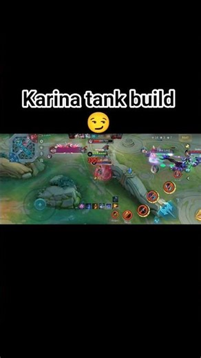 Karina tank build is ...💀 #mobilelegends #mlbb #shorts