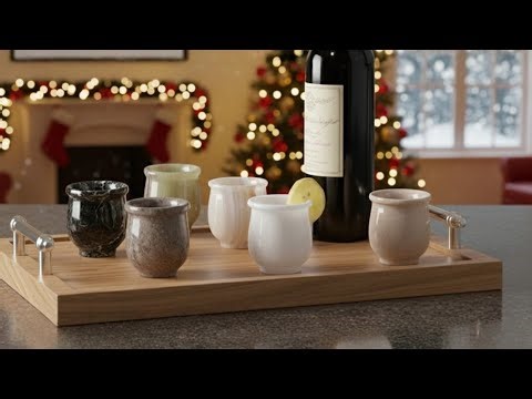 Luxury Marble Wine Shot Glasses | Christmas Gift Idea