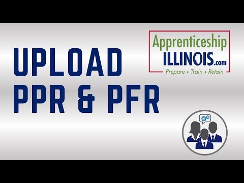 Upload the PPR and PFR