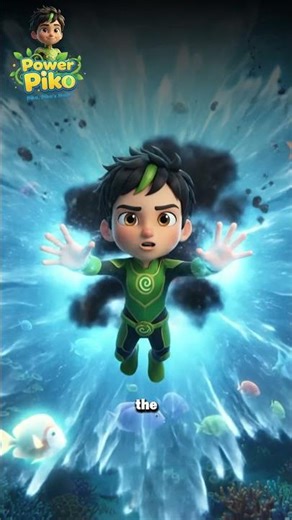 Power Piko Saves the Ocean Glow | Toxic Waste Cleanup Superhero Short