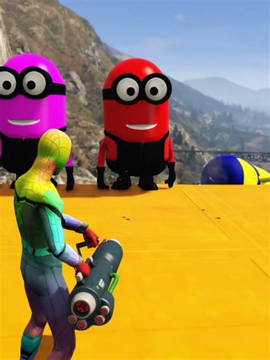 Epic Spider-Man Ragdoll Fails in GTA 5! 😆 #FunnyMoments #SpiderMan #GTA5