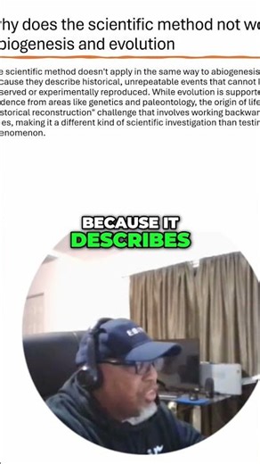 Scientific Method: Debunking Unrepeatable Events & Evolution #shorts