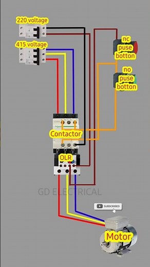 Contactor wiring diagram #contactorwiringdiagram #contactor