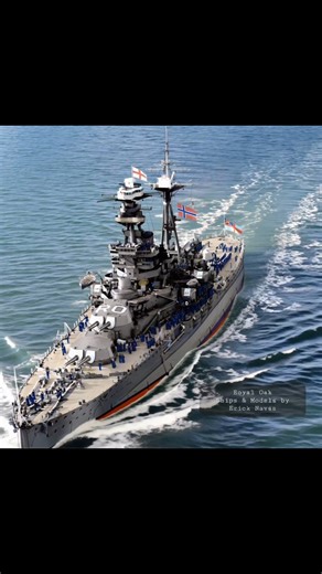 The battleship HMS Royal Oak carried the coffin of Queen Maud of Norway back to Oslo in November 1938 for her funeral. After her death in England, Queen Maud's body was brought back to her homeland aboard the flagship of the Royal Navy's Second Battle Squadron, flying the Norwegian flag and White Ensign at half-mast. #ship #instagood #reel #reels #reelsinstagram #reelitfeelit #reelkarofeelkaro #reelsvideo #video #instagood #videooftheday #instagramreels #instareels #instavideo #video #videoofthe