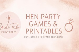 Hen Party Games Bundle | Bachelorette Party Printables | 4 Fun Games | Instant Download | Bridal Shower/bride Tribe Activities - Etsy
