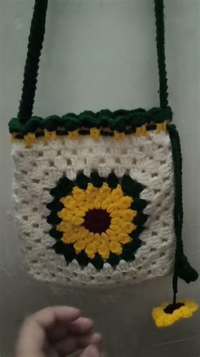 Easy Crochet Sunflower Bag 🌻 | Mini Sling Bag Tutorial | Beginner Friendly