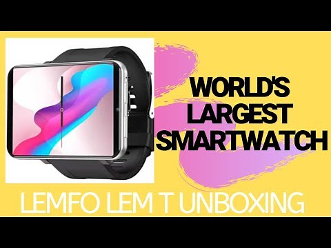 UNBOXING WORLD'S BIGGEST ANDRIOD SMARTWATCH! LEMFO LEM T Unboxing and First Look!