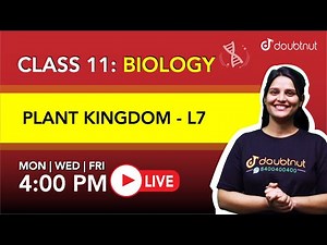4 PM Class 11 NCERT Biology - PLANT KINGDOM By Shivangi Ma'am | L7 English Medium