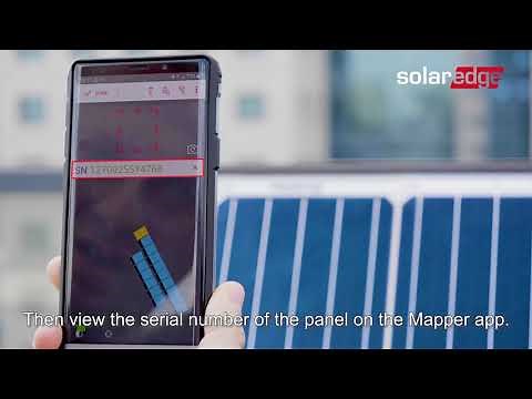 Scanning a smart panel using the SolarEdge Mapper App