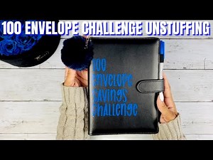 100 ENVELOPE SAVINGS CHALLENGE UNSTUFFING | CASH STUFFING | MONEY COUNT ASMR