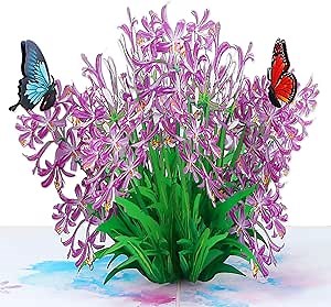 Flower Birthday Cards for Women - 3D Paper Flower Pop Up Card for Anniversary, Get Well, Thank You, Just Because, All Occasions, Gift for Mom Daughter Wife Grandma