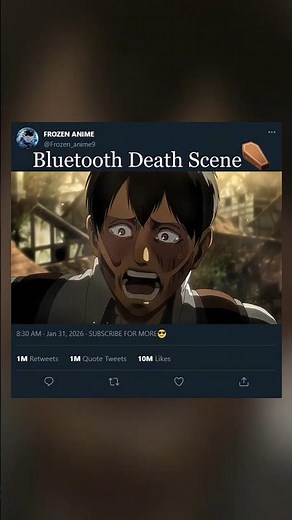 Bluetooth death scene😭⚰️| Armin eat Bertholdt💀 | Attack on Titan⚔️