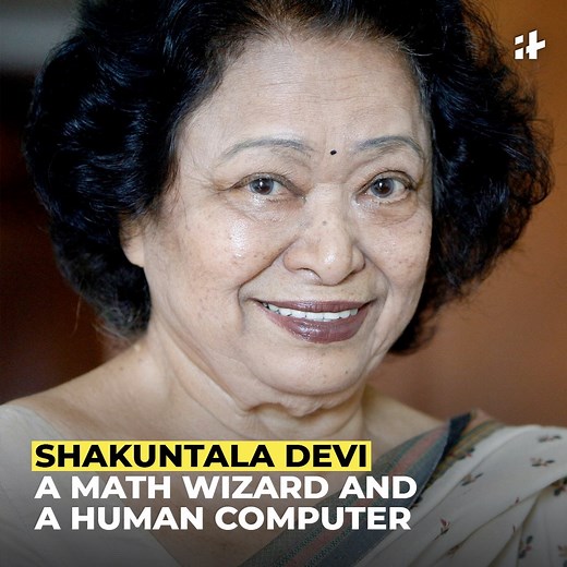 2.6M views · 68K reactions | RESPECT to the HUMAN COMPUTER, Shakuntala Devi.  | Indiatimes | Facebook