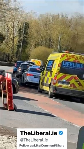 🚨BREAKING - Ireland 🇮🇪The Irish govt claims peaceful protesters are holding up people getting to hospital. The truth is they’re not!However, here’s a Garda holding an emergency ambulance up as the gardai try and interrupt a protest. Unbelievable!Follow us and share