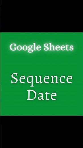 To auto-fill sequential dates in Google Sheets