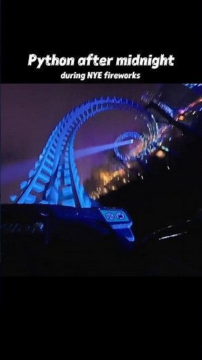 Efteling's Python in the Dark - Double Inversions You've Never Seen 🎢 #themepark #coasters #shorts