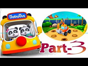 BabyBus School Bus Gameplay Walkthrough 2025 | Fun Learning Games for Kids & Toddlers part -3