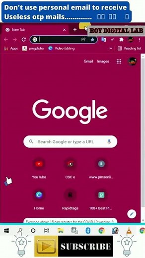 How to use temporary mail || Don't use personal email to receive useless otp mail #tempmail #shorts