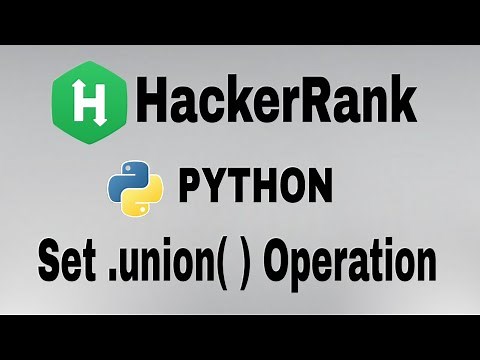 Set .union() Operation | Hackerrank Python Solution | English Explanation