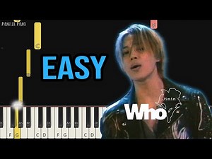 Jimin - Who | EASY Piano Tutorial by Pianella Piano