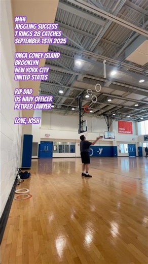 #44 Juggling Success 7 Rings 28 Catches (9/13/2025)