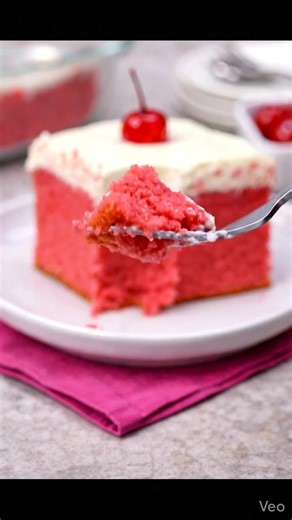 Every bite of this Very Cherry Cake takes me back to summer picnics with my family, where the laughter was as sweet as the cherries on top. Trust me, once you taste the fluffy layers and creamy frosting, you'll want to share — or maybe just keep it all to yourself! Full recipe’s in the comment 👇 | Recipes & Cooking Guide