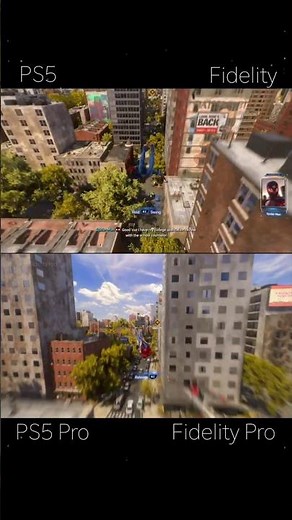 PS5 vs PS5 Pro Marvel's Spiderman 2 Graphics | Fidelity vs Fidelity Pro