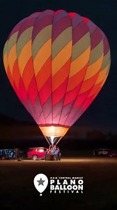 Hot Air Balloon Glow at the H-E-B | Central Market Balloon Festival on Thursday, September 21, 2023 www.planoballoonfest.org | Plano Balloon Festival, Inc.