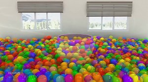 Crazy Ball Pit Show 3D Colors For Children To Learn - Colours For Kids To Learn - Learning Videos-gM