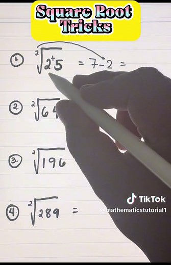 Mathematics Tutorial: Tips and Tricks for Solving Square Roots