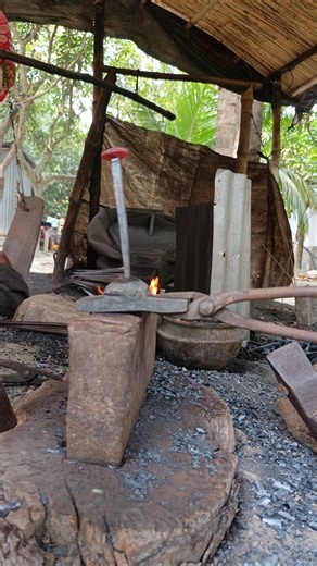 Forging Iron by Hand Traditional Blacksmith Hammer Work”#Blacksmith#IronForging#HammerWork#Iron