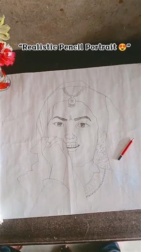 “Beautiful Traditional Indian Woman Portrait Drawing | Step by Step Pencil Sketch | Realistic Art”