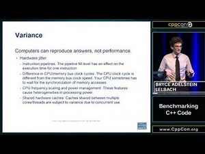 CppCon 2015: Bryce Adelstein-Lelbach “Benchmarking C++ Code"